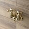 Kingston Brass AE37T7 3-3/8 Inch Wall Mount Tub Faucet, Brushed Brass AE37T7 - alternate 2